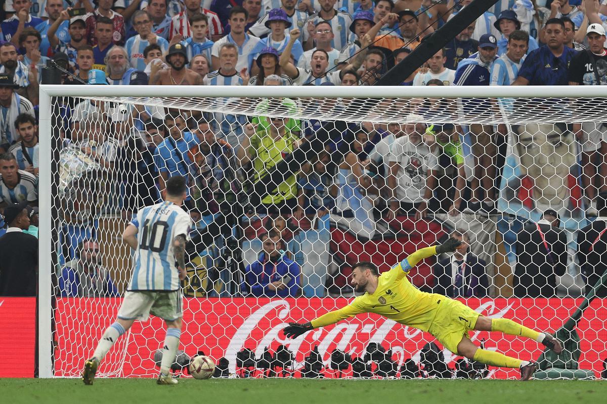 Argentina venceu a Frana por 4 a 2 nos pnaltis, depois de empate por 3 a 3, e finalmente soltou o grito de tricampe do mundo