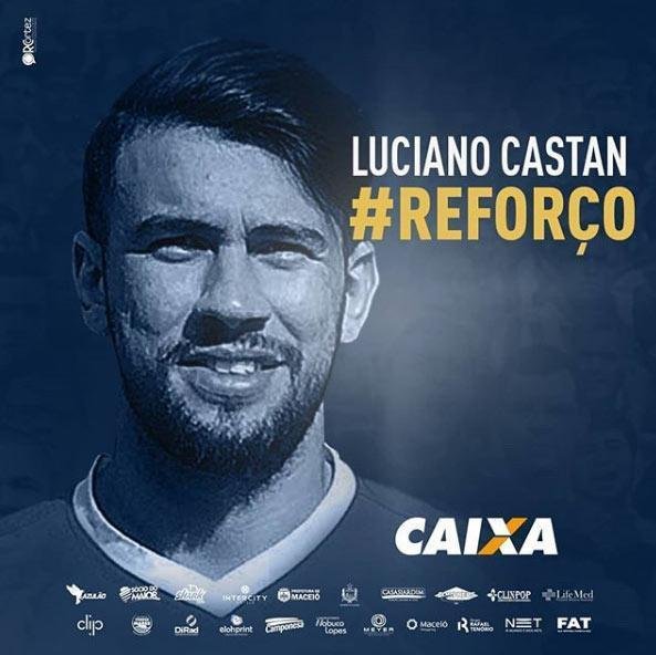 O zagueiro Luciano Castn foi o primeiro reforo do CSA para 2019. O jogador de 29 anos estava no Al-Khor, do Catar.