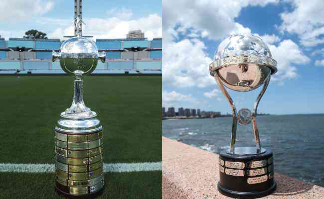 Trofus da Copa Libertadores e da Copa Sul-Americana