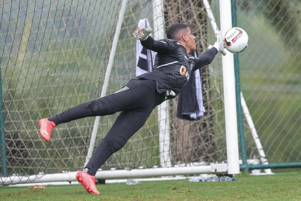 Treino do Atltico na Cidade do Galo, na manh desta tera-feira (24/1).