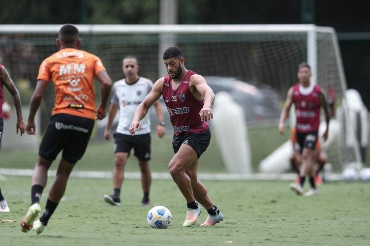 Treinamento do Atlético neste sábado, após o título brasileiro