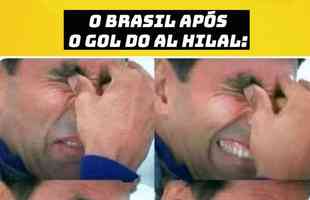 Torcedores brincaram com a eliminao do Flamengo para o Al-Hillal, pela semifinal do Mundial 