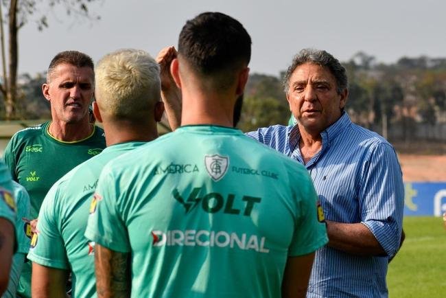 Am�rica segue em prepara��o para enfrentar o Corinthians