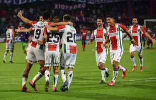 2019 - Palestino (CHI) e Independiente Medelln (COL) empataram por 1 a 1 os dois jogos. Nos pnaltis, os chilenos se classificaram.