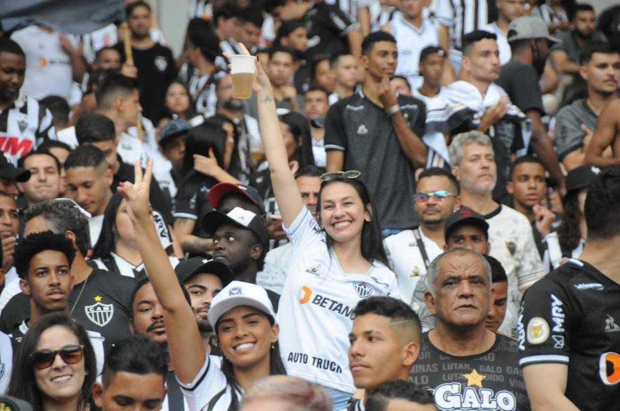 Fotos da torcida do Atltico na partida contra o Flamengo, no Mineiro, em Belo Horizonte, pela 13 rodada do Campeonato Brasileiro