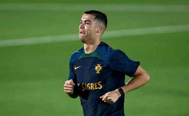 Cristiano Ronaldo participou do primeiro treino de Portugal no Catar