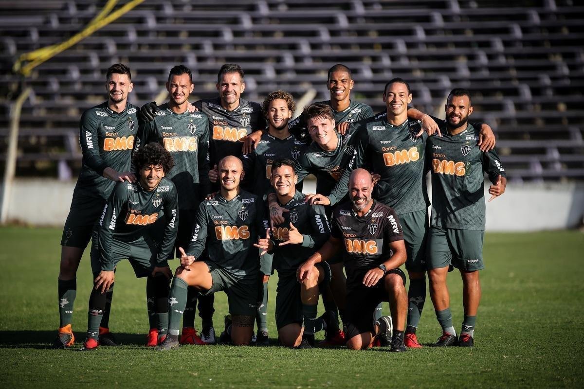 Veja fotos do ltimo treino do Atltico antes do jogo contra o Nacional-URU