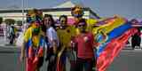 Torcedores do Equador no jogo de abertura da Copa do Mundo