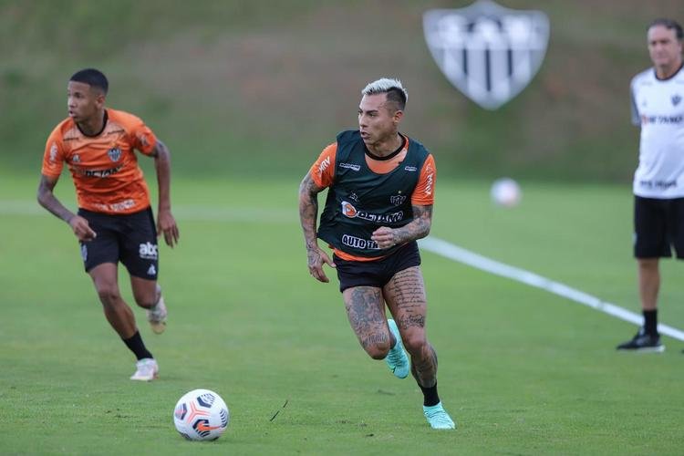 Fotos do treino do Atlético antes da viagem para a Argentina