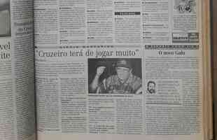 Reportagem do Estado de Minas na vspera da grande deciso entre Cruzeiro e Sporting Cristal