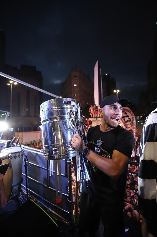Bastidores da festa do Atltico em comemorao ao ttulo brasileiro