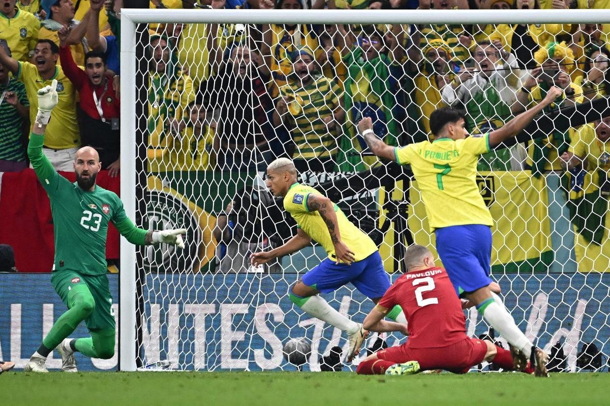 Imagens do duelo entre Brasil e Srvia, no estdio Lusail, pela 1 rodada do Grupo G da Copa do Mundo do Catar