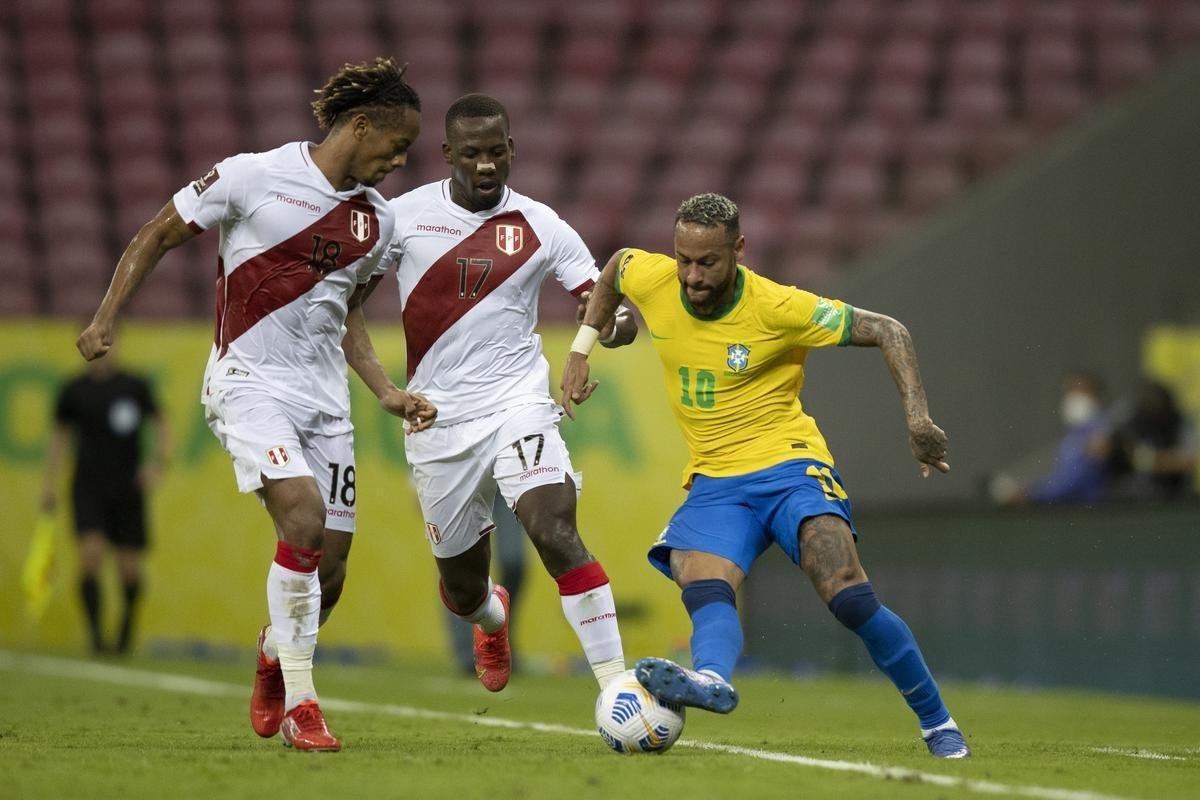 Brasil e Peru se enfrentaram na Arena Pernambuco pelas Eliminatrias da Copa de 2022