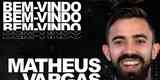 O Atltico-GO anunciou a contratao do meia Matheus Vargas, que estava no Fortaleza