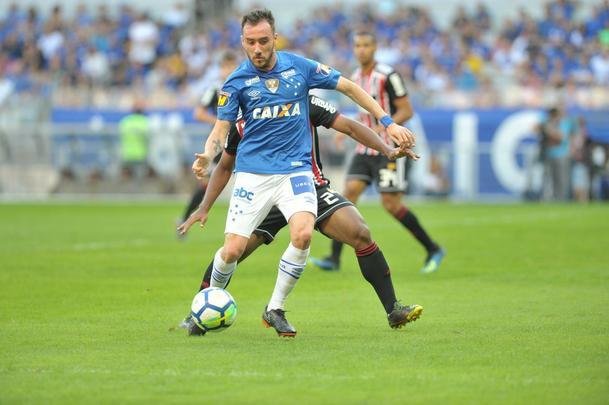 Fotos do jogo entre Cruzeiro e So Paulo
