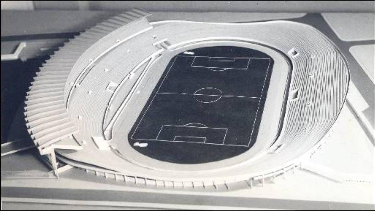 1971 - A maquete original do projeto de expansão do José do Rego Maciel, aprovado após empréstimo concedido por um banco de Campina Grande, com o aval do Governo de Pernambuco da época.