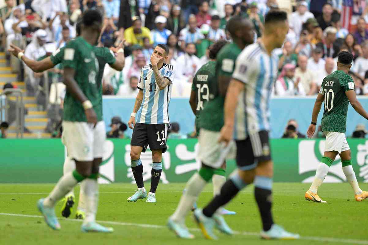 Argentina perdeu por 2 a 1, de virada, para a Arbia Saudita na estreia da Copa do Mundo