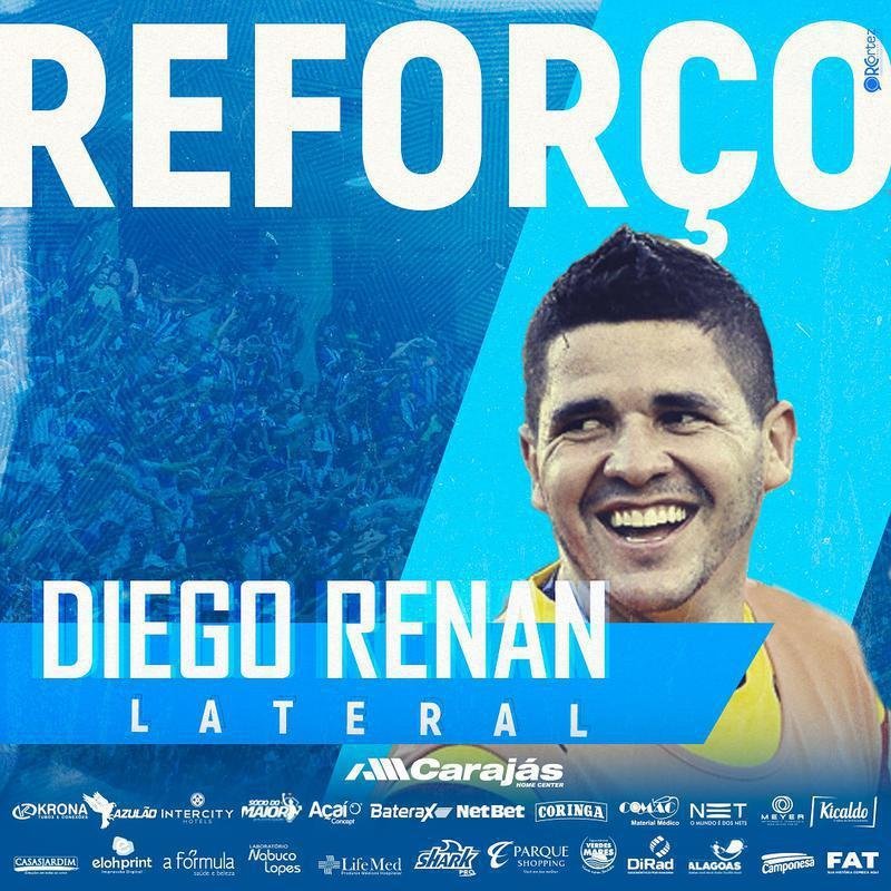 O CSA anunciou a contratao do lateral Diego Renan, que estava na Ponte Preta
