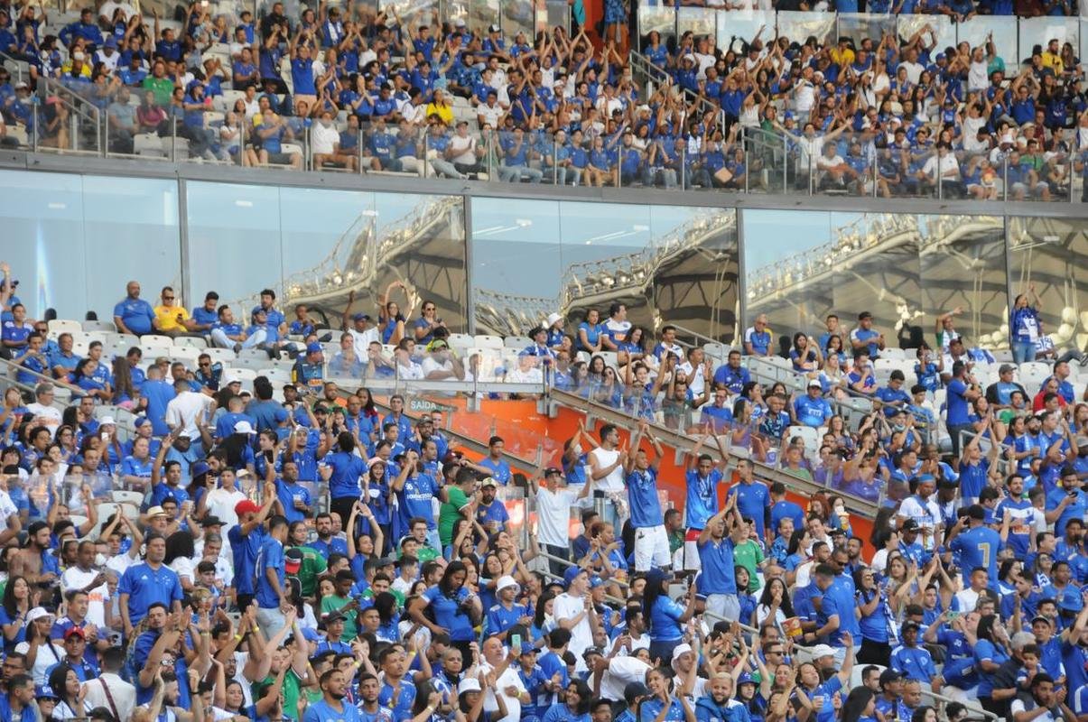 Fotos da torcida do Cruzeiro, no Mineiro, na partida contra a Ponte Preta pela 13 rodada da Srie B do Campeonato Brasileiro. Mineiro recebeu grande pblico mais uma vez