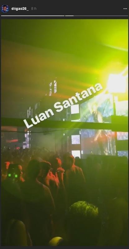 Jogadores do Cruzeiro no carnaval 2018; Digo no show de Luan Santana em Salvador
