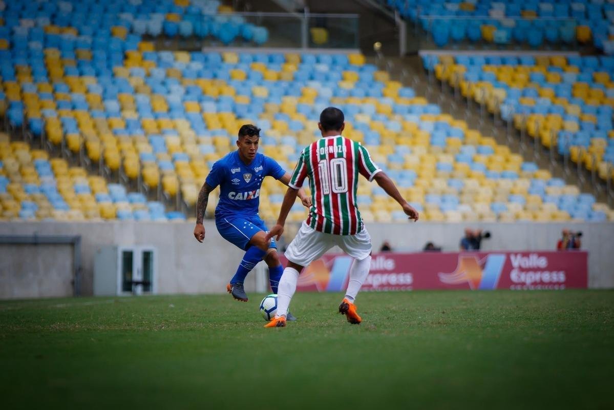 Fluminense e Cruzeiro em partida vlida pela segunda rodada do Brasileiro