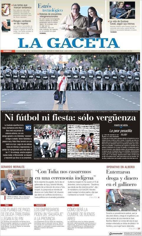 La Gaceta - Nem futebol nem festa: s vergonha