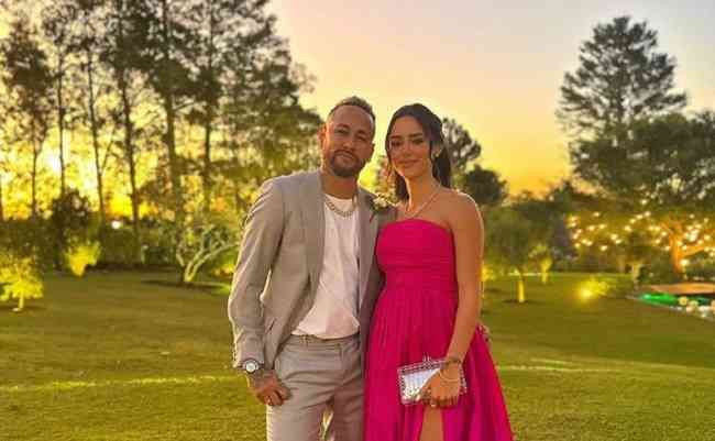 Neymar e Bruna descobriram sexo da bebê em evento neste sábado (24)