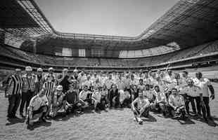 Na manh deste sbado (24/9), jogadores, comisso tcnica e diretoria do Atltico visitaram as obras da Arena MRV, futura casa do Galo.