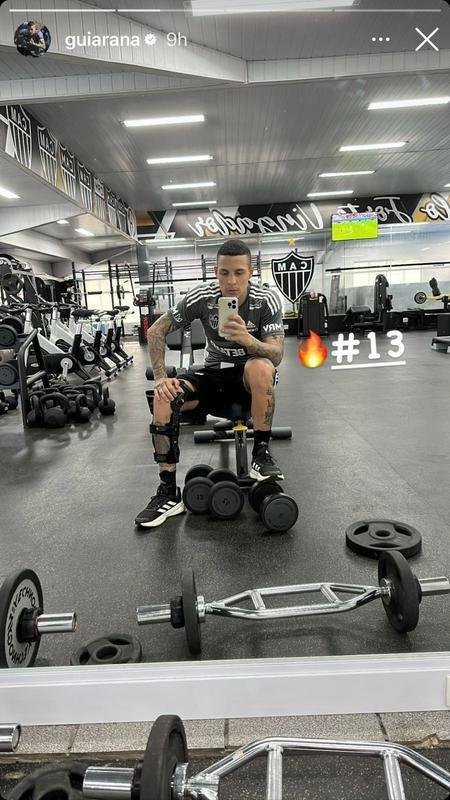 Guilherme Arana faz tratamento na Cidade do Galo durante as frias