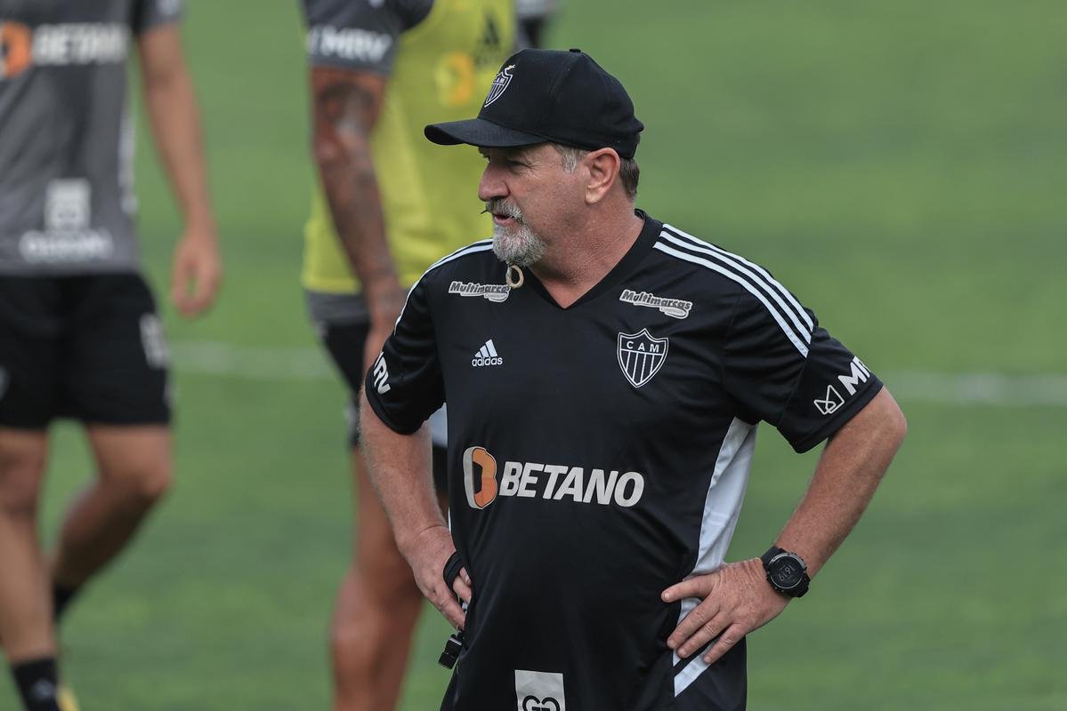 Fotos do treino do Atltico na Cidade do Galo
