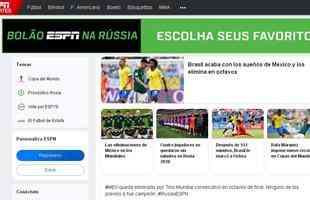 ESPN Deportes: 'Brasil acaba com o sonho do Mxico'