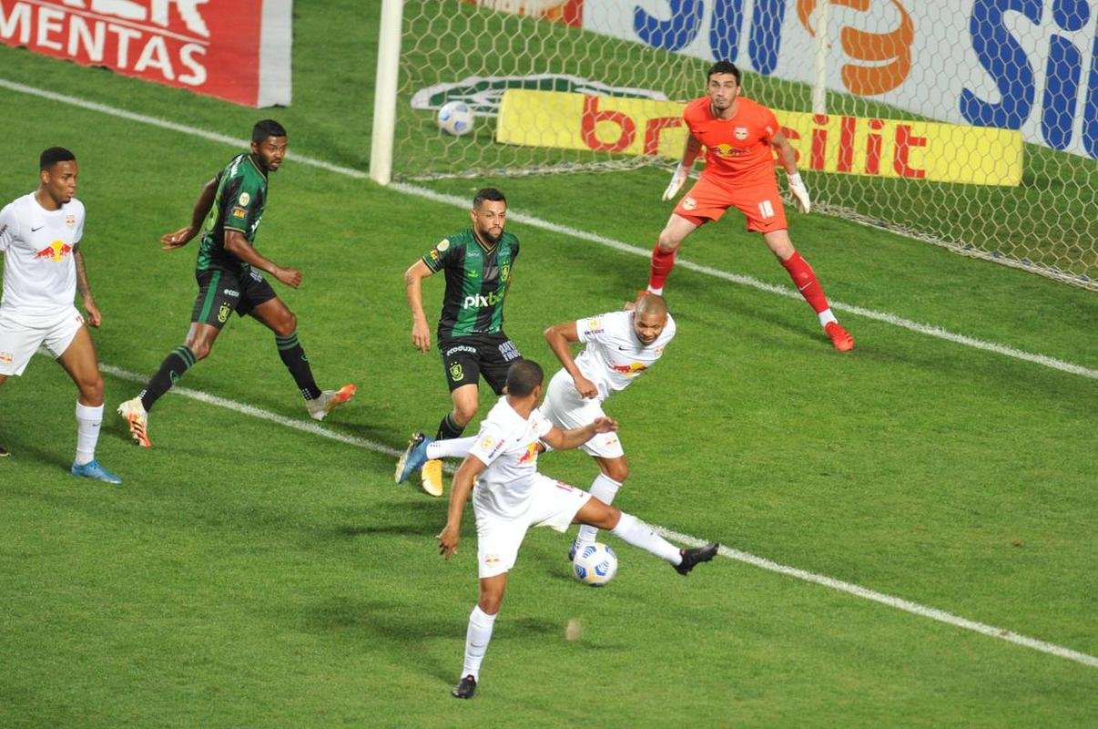 Ytalo abriu o placar para o Bragantino no Independncia diante do Amrica pela 17 rodada do Brasileiro de 2021