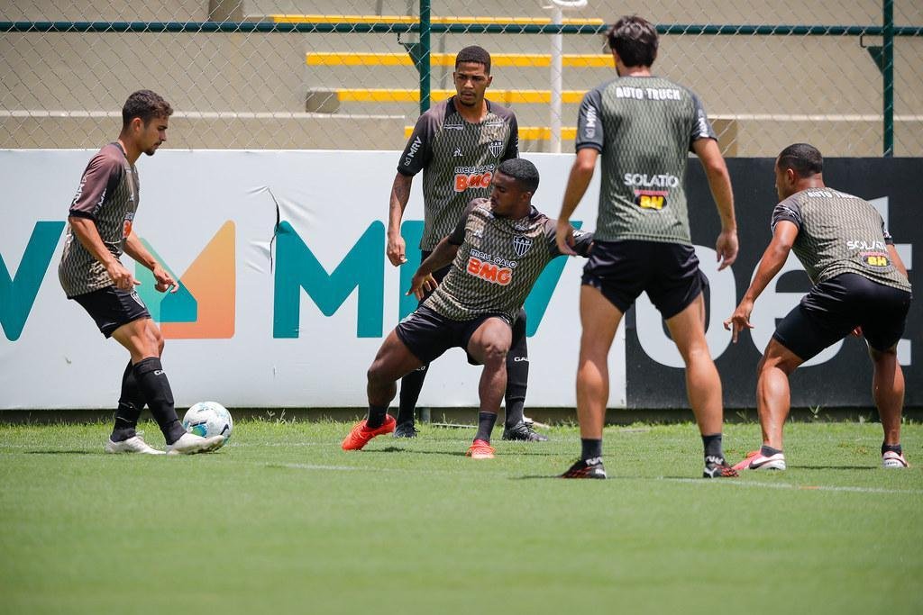Fotos do treino: Atlético se prepara para enfrentar o Corinthians