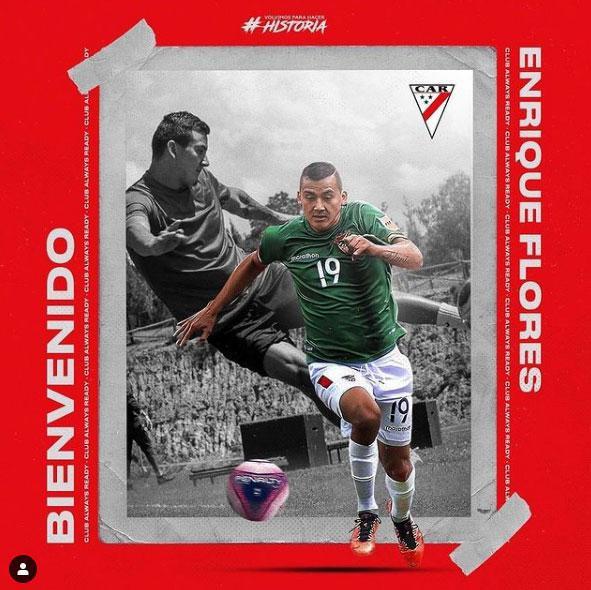 Enrique Flores, lateral-esquerdo (Always Ready, da Bolívia)