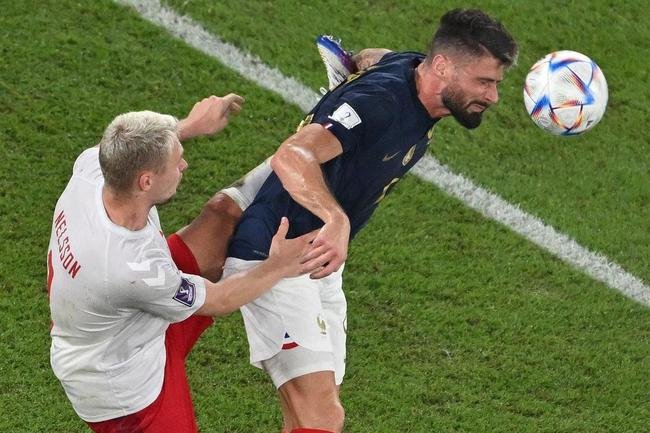 Fotos de Fran�a x Dinamarca, neste s�bado (26/11), no est�dio 974, em jogo v�lido pela segunda rodada do Grupo D da Copa do Mundo no Catar