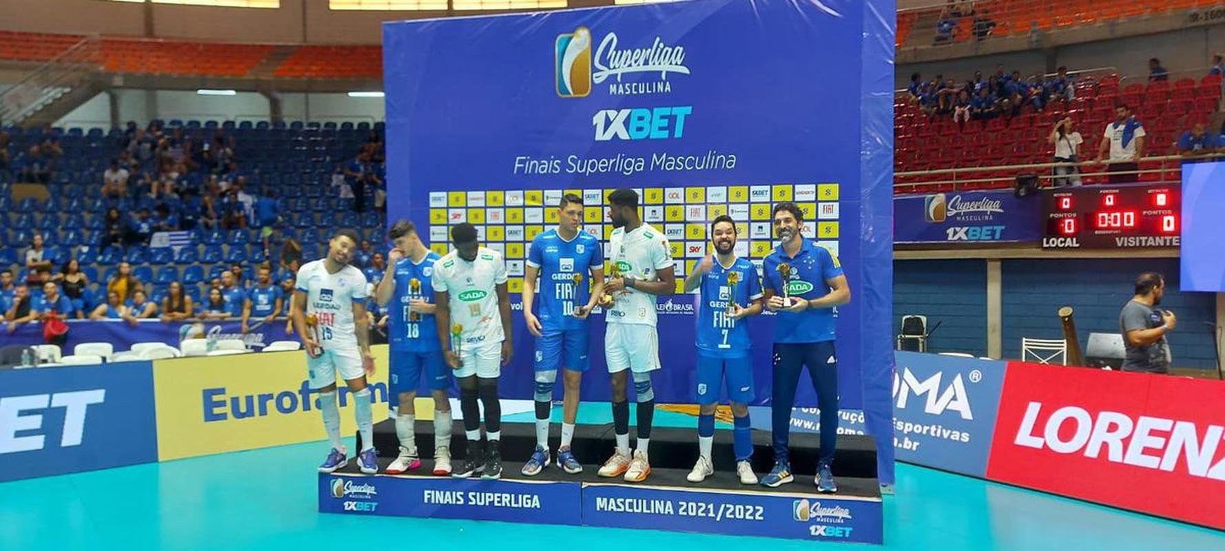 Cruzeiro venceu o Minas por 3 sets a 0 e faturou o stimo ttulo da Superliga Masculina