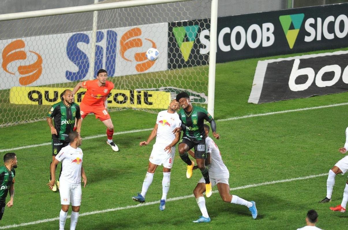 Ytalo abriu o placar para o Bragantino no Independncia diante do Amrica pela 17 rodada do Brasileiro de 2021