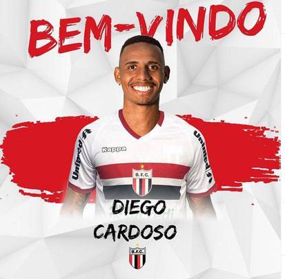 O Botafogo-SP anunciou a contratao do atacante Diego Cardoso, que estava no Guarani