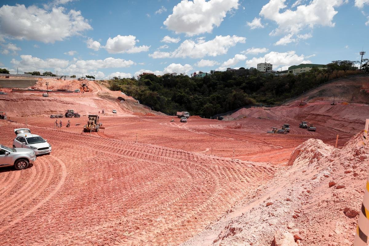 Atlético divulgou novas fotos das obras da Arena MRV