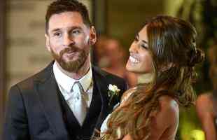 Casamento de Messi rene constelao de estrelas do futebol em Rosrio