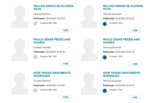 Contratos foram transferidos da associao para a Cruzeiro SAF