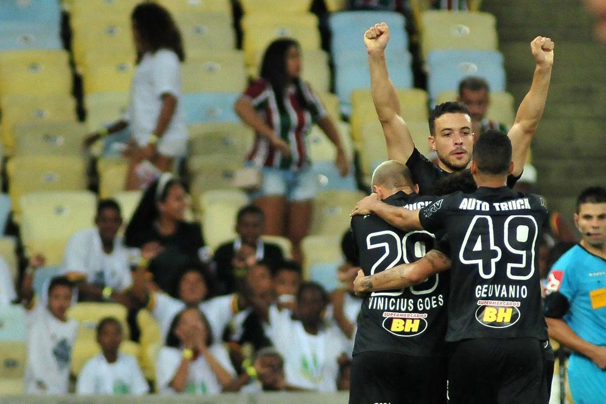 Di Santo marcou o gol de empate do Atltico diante do Fluminense, no Maracan