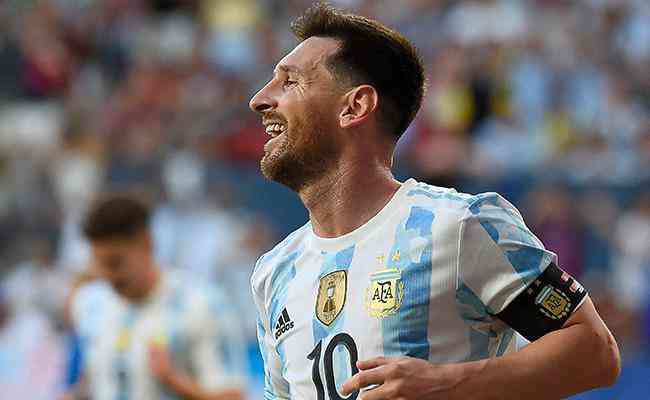 Messi  a grande estrela da Seleo Argentina