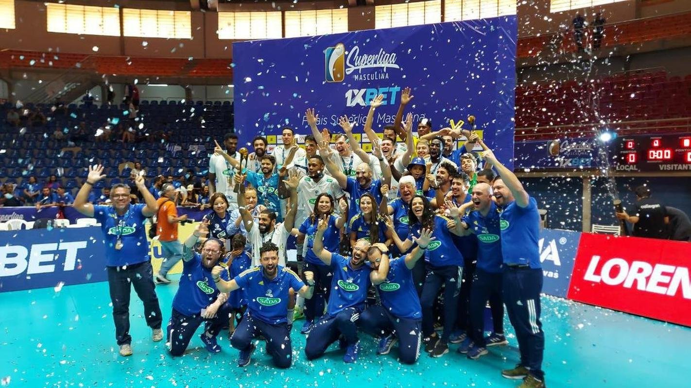 Cruzeiro venceu o Minas por 3 sets a 0 e faturou o stimo ttulo da Superliga Masculina