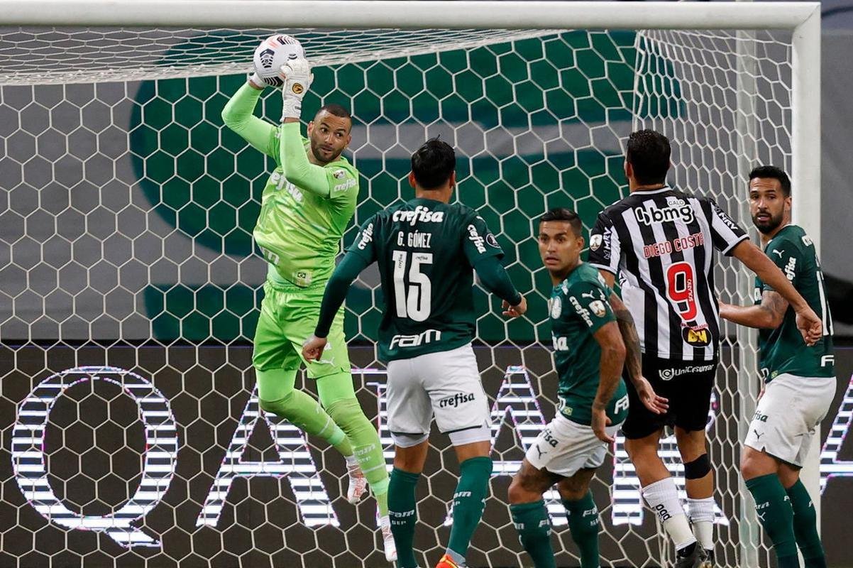 Fotos do jogo de ida da semifinal da Copa Libertadores de 2021, entre Palmeiras e Atltico, no Allianz Parque, em So Paulo