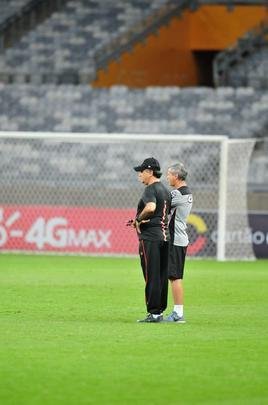 Imagens do treino do Atltico no Mineiro