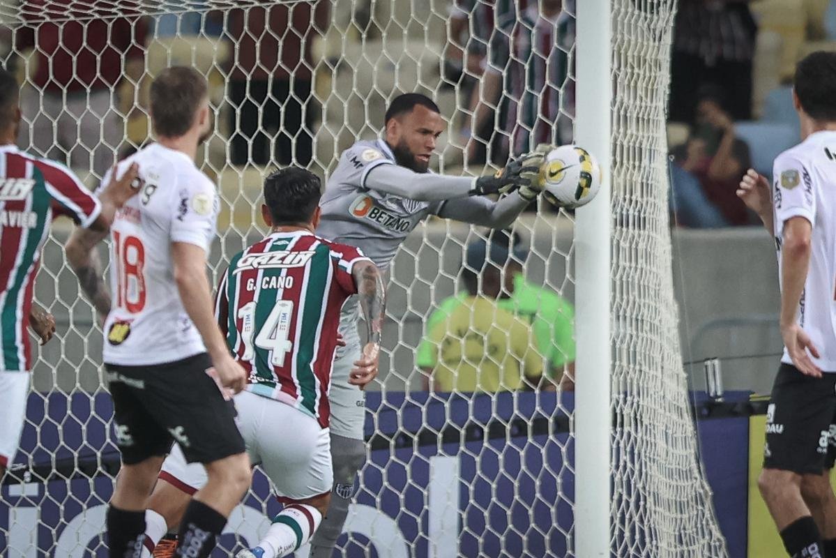 As fotos dos gols do Atltico na partida contra o Fluminense, no Maracan, pela 10 rodada da Srie A
