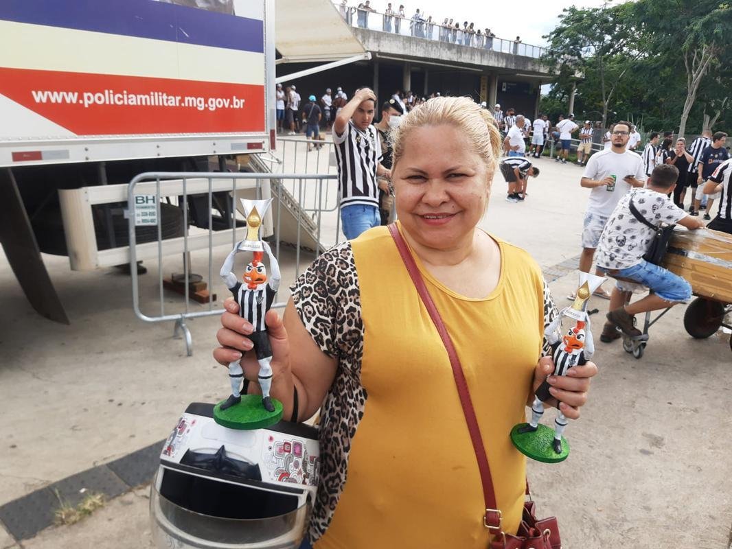 Chegada da torcida do Atltico ao Mineiro para a final da Copa do Brasil, contra o Athletico-PR