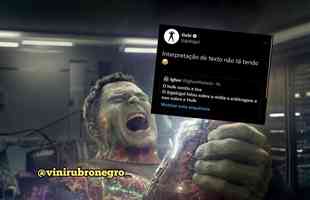 Torcedores de Atltico e Flamengo fizeram memes do conflito entre os atacantes Hulk e Gabigol