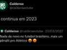 Caldense usa Twitter para cornetar pnaltis marcados a favor do Atltico